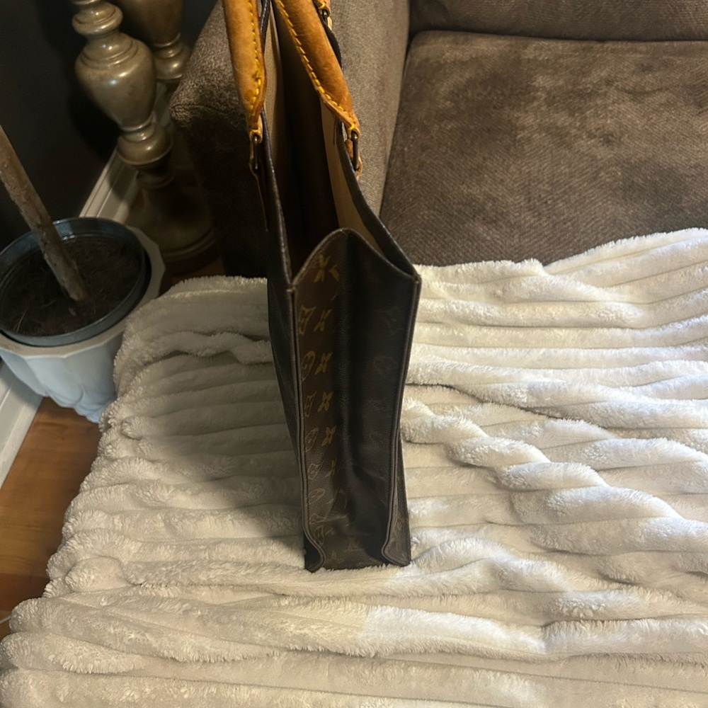 Louis Vuitton Brown and Tan Leather Tote